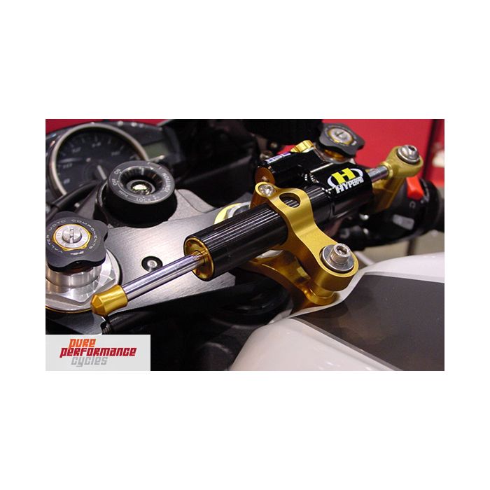 Adjustable Motorcycle Steering Damper Stabilizer & Mount For Kawasaki ZX10R 2004 2005 Aluminum Gray&Gold 