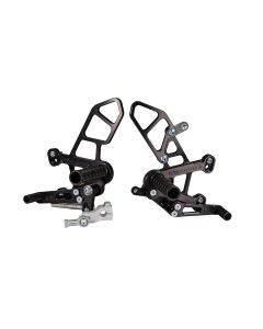 Woodcraft Complete Rear Set Kit with Pedals 2021- Kawasaki ZX-10RR