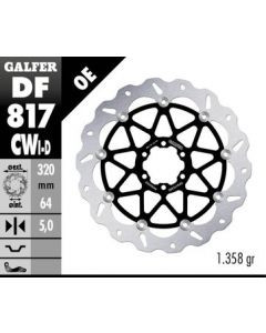 Galfer Standard Floating Wave Rotor - Directional ‘18- BMW HP4 Race