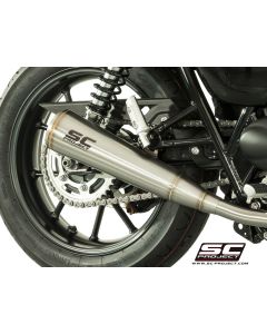 SC Project Dual Conic 70's Style Exhaust Triumph Street Twin