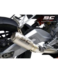 SC-Project CR-T 2:1 Stainless Steel Full Exhaust 2021- Aprilia RS660 / Tuono 660 