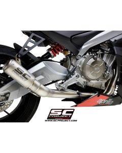 SC-Project Full Exhaust System 2-1, Titanium, with CR-T Muffler 2021-2022 Aprilia RS660 