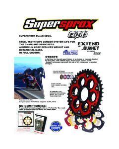 Supersprox Edge 520 Chain & Sprocket Conversion Kit 2010-2017 Ducati 1200 Multistrada / S Sport / S Touring / DVT