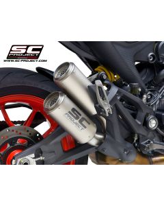 SC-Project Twin CR-T Dual Muffler 2021- Ducati Monster 937