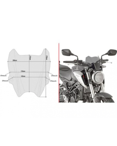 Givi A1164 Specific Screen Smoked 2017-2022 Honda CB300R