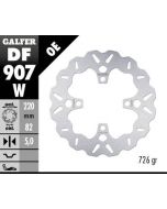 Galfer Standard Solid Mount Wave Rotor, Rear ‘07-‘15 Triumph Daytona 675/R