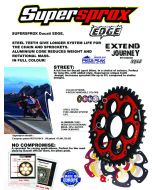 Supersprox Edge Rear Sprocket (520 Conversion) 2014-2016 Ducati Hypermotard 821 / Hyperstrada 821