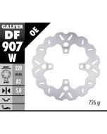Galfer Standard Solid Mount Wave Rotor, Rear ‘15-‘16 Triumph Street Triple RX